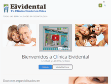 Tablet Screenshot of eividental.com
